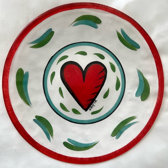 Vintage Kosta Boda Heart Platter 13